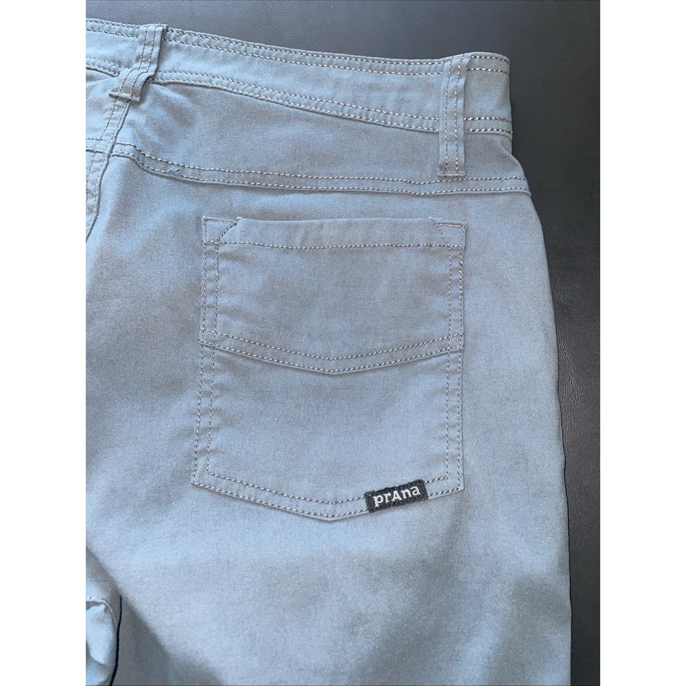 Prana Brion Pants Mens 34x28 Slate Blue Slim Fit Stretch 5-Pocket Hiking Outdoor - Picture 9 of 12